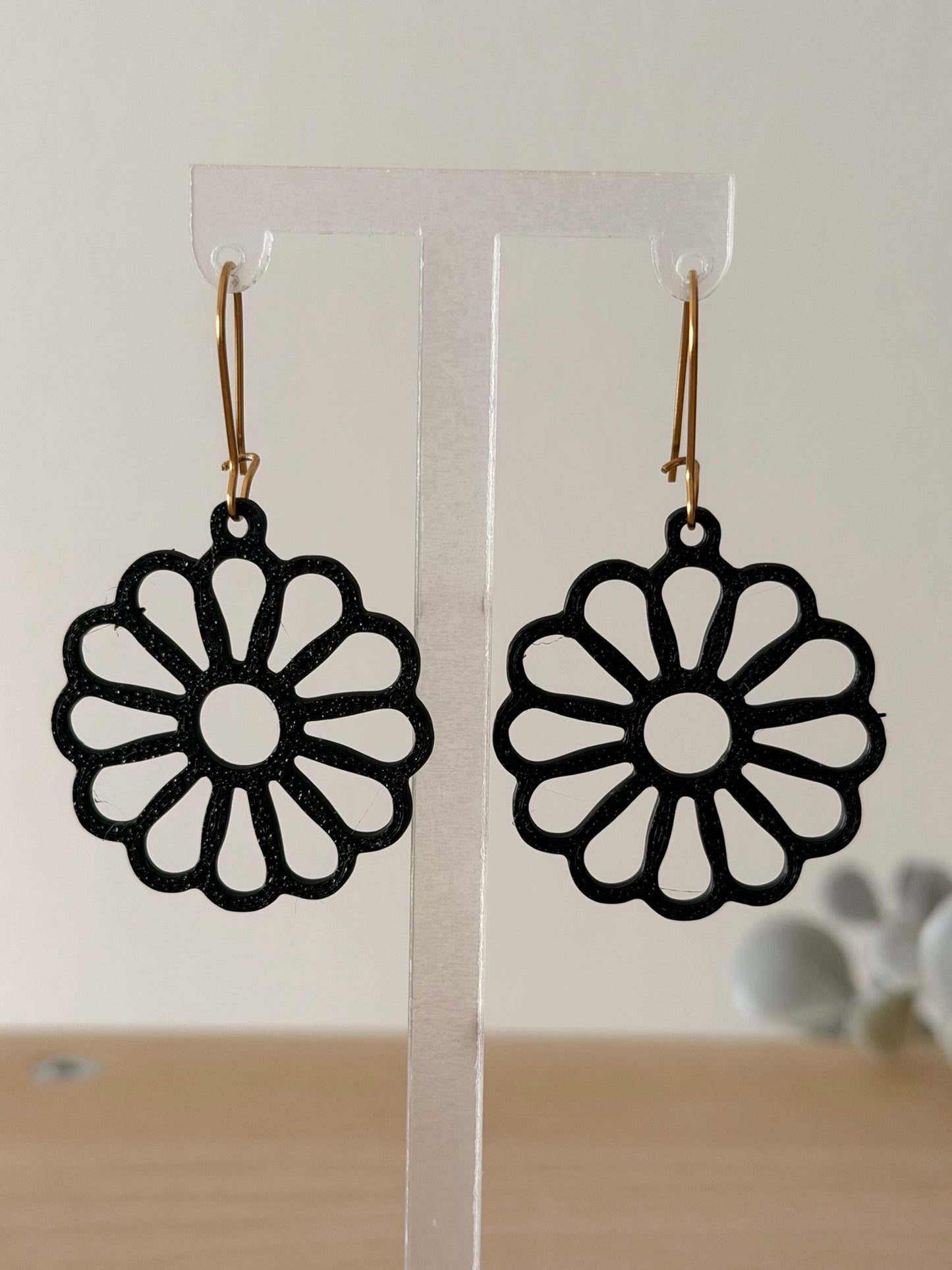 3D Printed Σκουλαρίκια Mandala – Daisy Petals