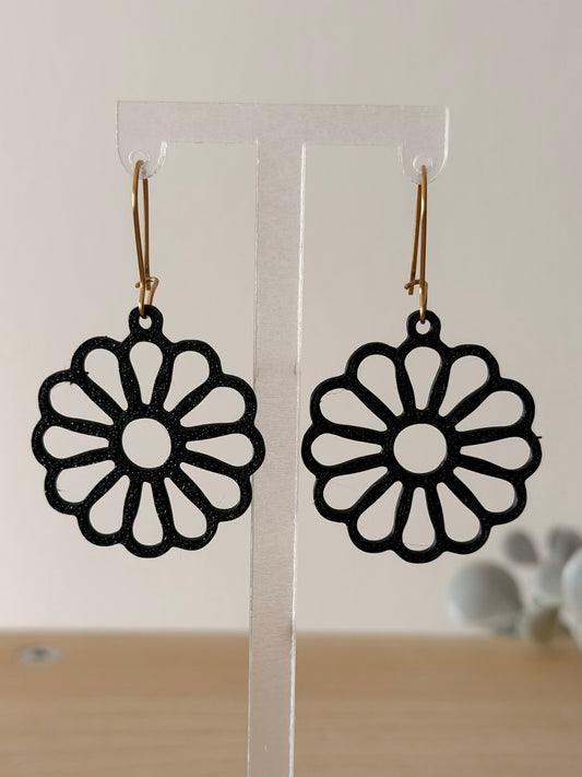 3D Printed Σκουλαρίκια Mandala – Daisy Petals