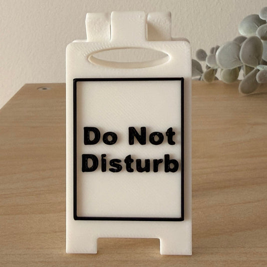 Mini 3D Printed Επιτραπέζια Πινακίδα Γραφείου "Do Not Disturb"