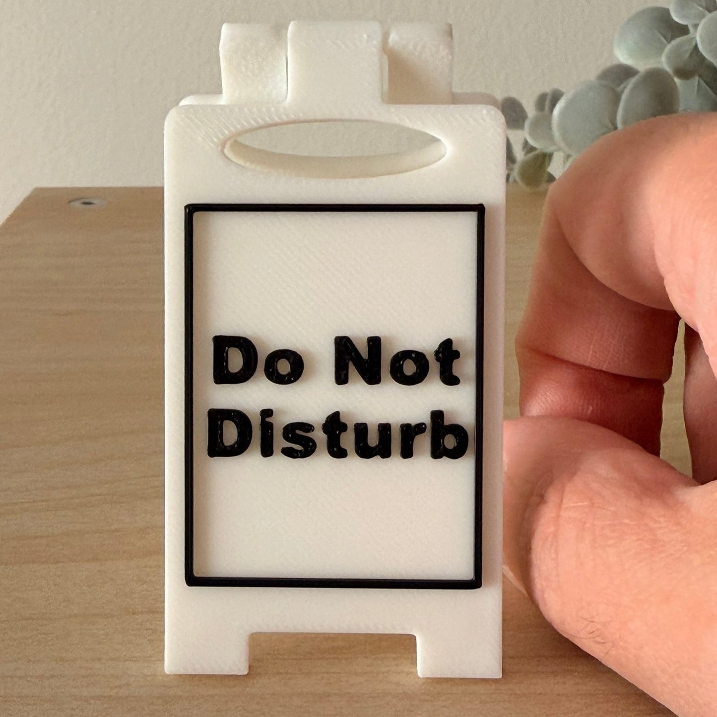 Mini 3D Printed Επιτραπέζια Πινακίδα Γραφείου "Do Not Disturb"