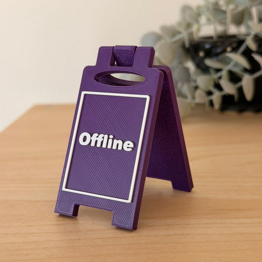 Mini 3D Printed Επιτραπέζια Πινακίδα Γραφείου "Offline"