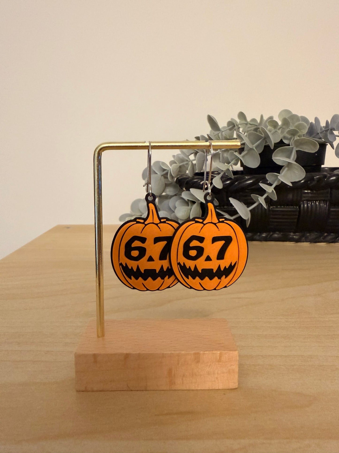 3D Printed Σκουλαρίκια Halloween Κολοκύθα «6.7»
