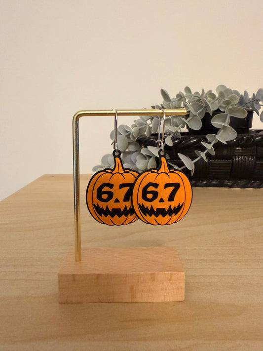 3D Printed Σκουλαρίκια Halloween Κολοκύθα «6.7»