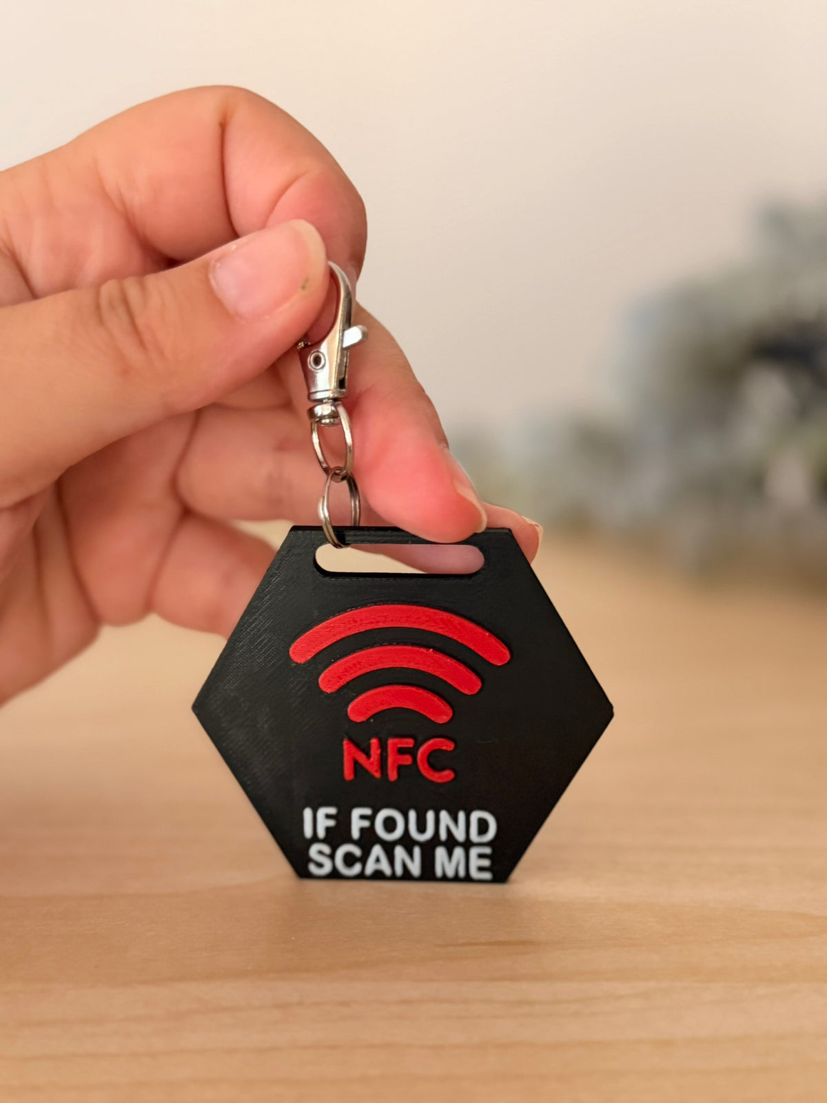 Smart NFC Μπρελόκ Αποσκευών & Τσάντας Ρόμβος | 3D Printed Lost & Found Tag