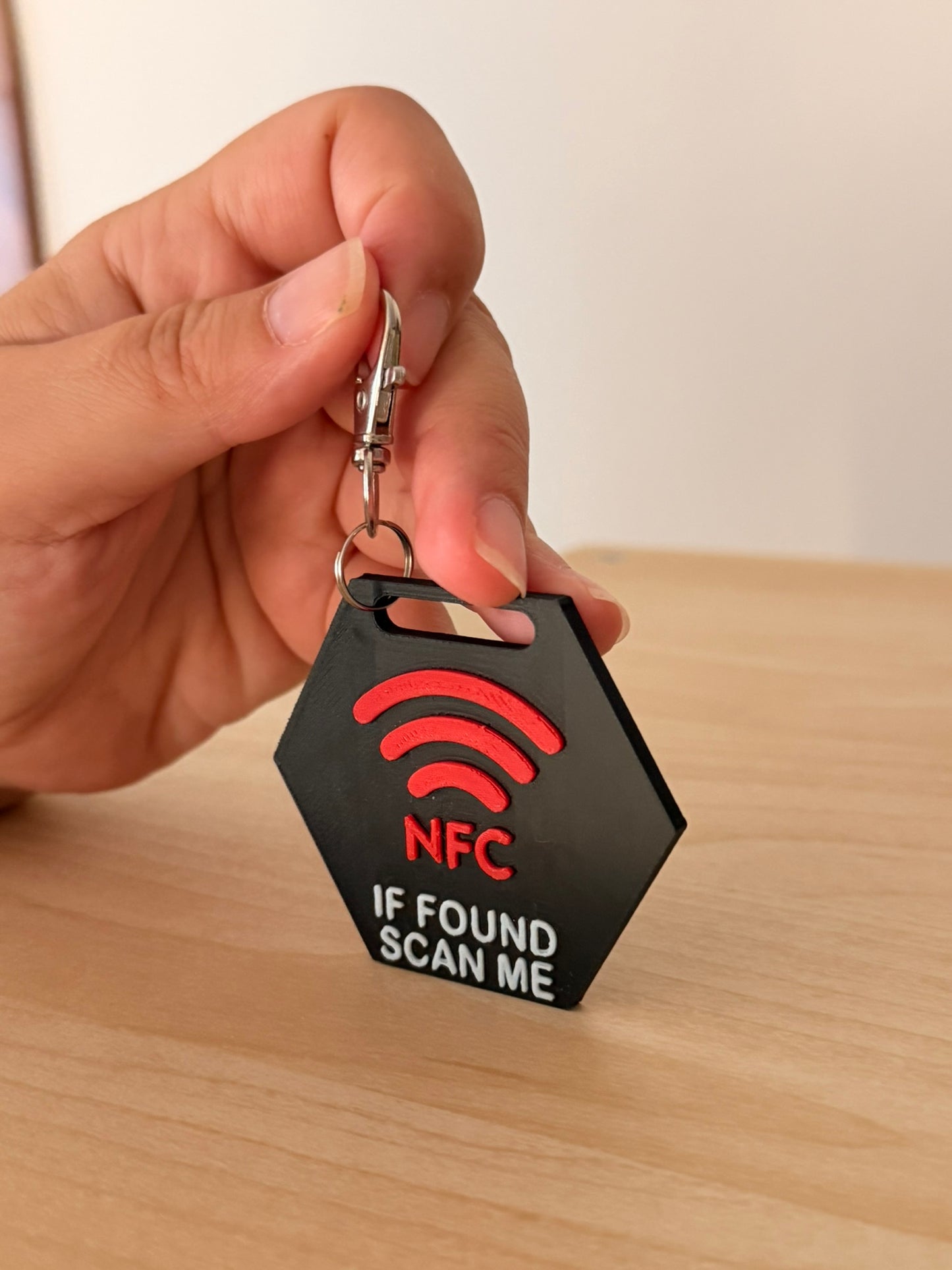 Smart NFC Μπρελόκ Αποσκευών & Τσάντας Ρόμβος | 3D Printed Lost & Found Tag